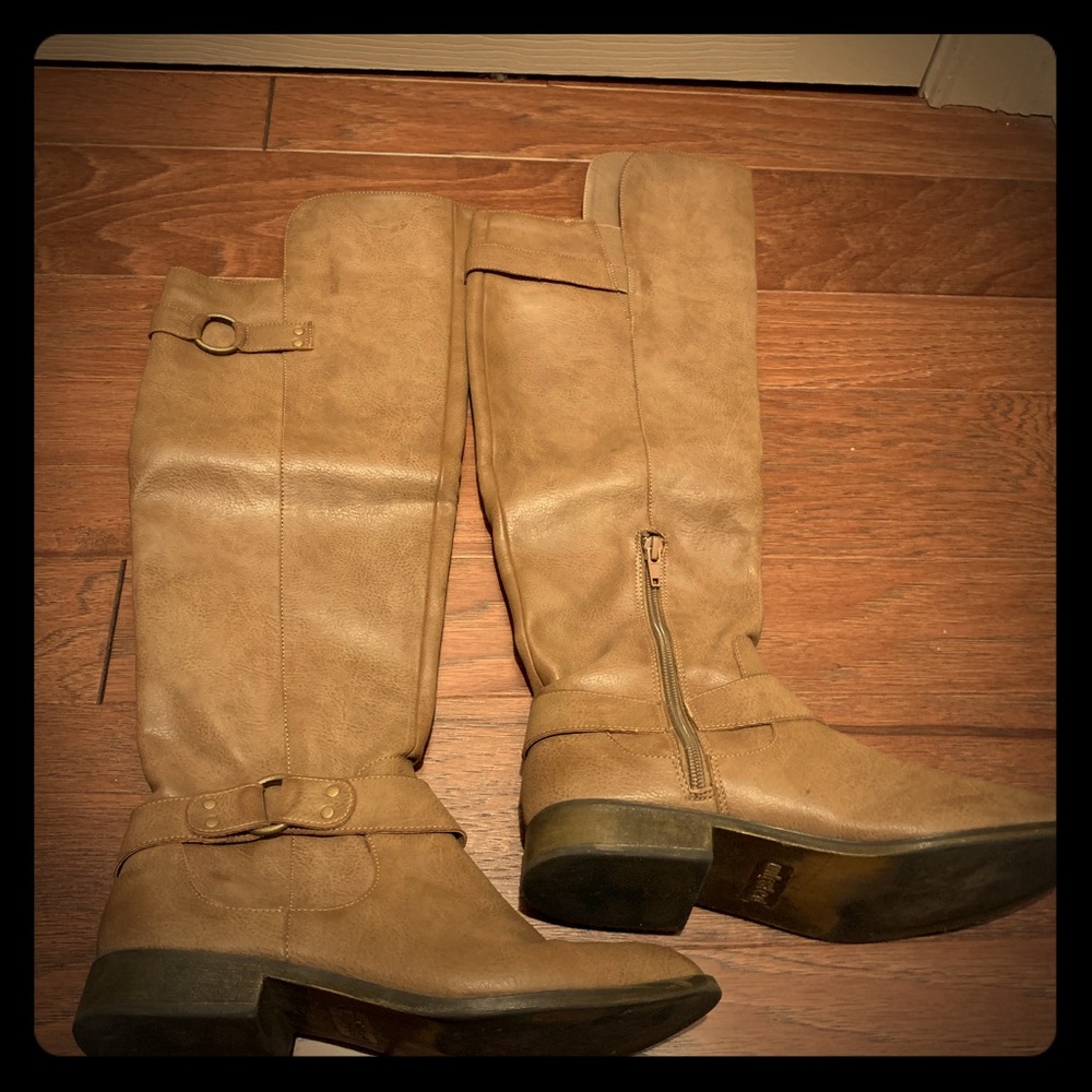 Tan Over the Knee Boots